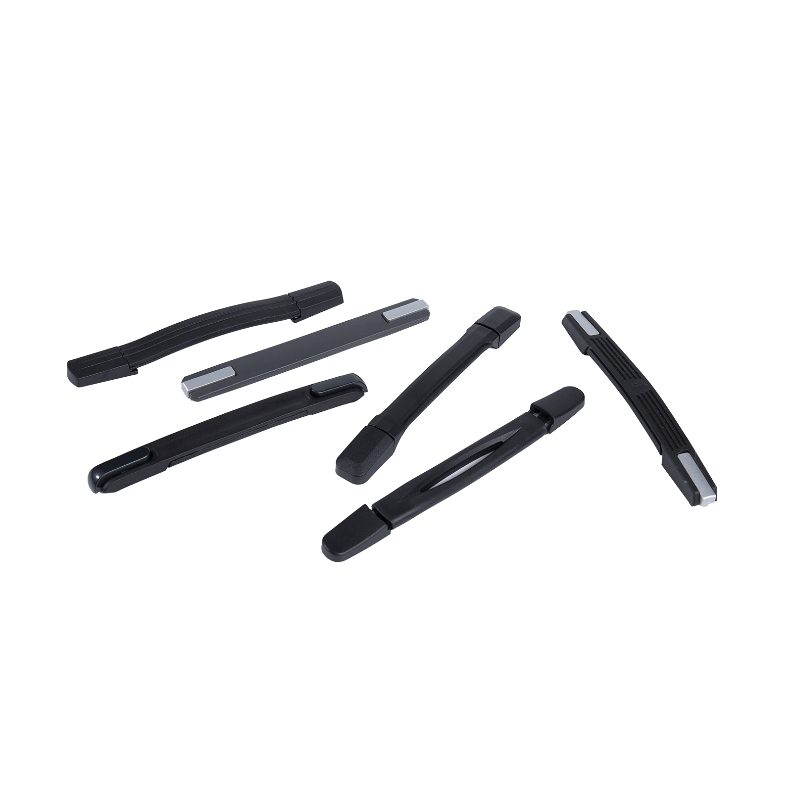 Maniglia per bagaglio con base in zinco e base in plastica