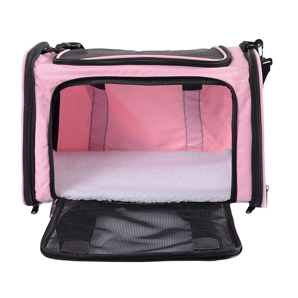 Borsa da trasporto per animali di piccola taglia, custodia per animali, accogliente e traspirante, seggiolino auto approvato dalla compagnia aerea, trasportino da viaggio per esterni