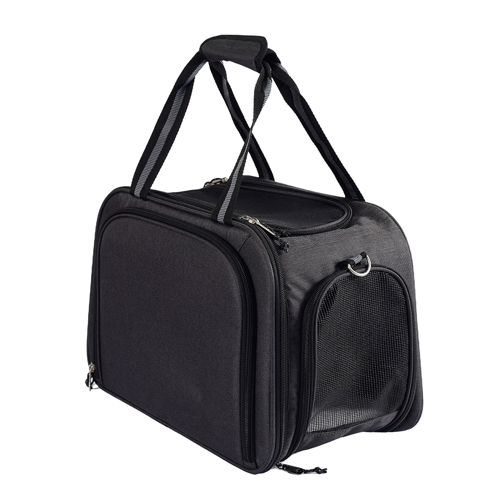 Trasportino portatile per animali con cinghia per bagagli