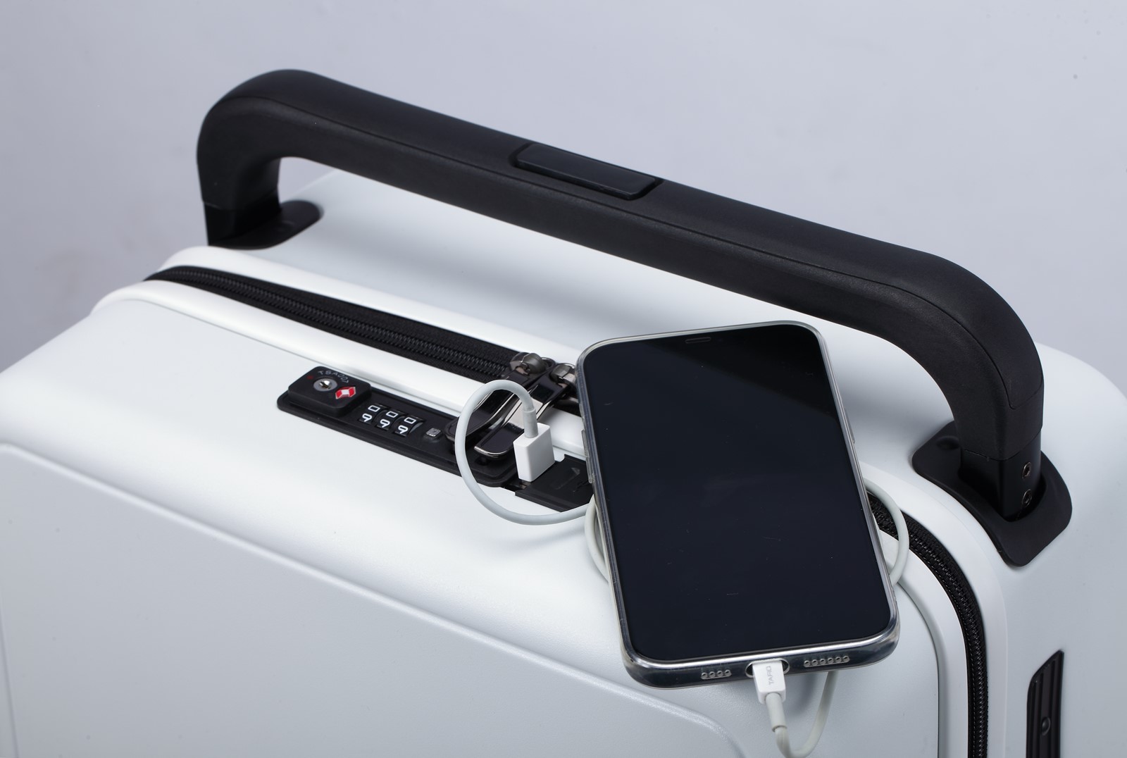 Valigia da trasporto con trolley largo 20 pollici e caricatore USB