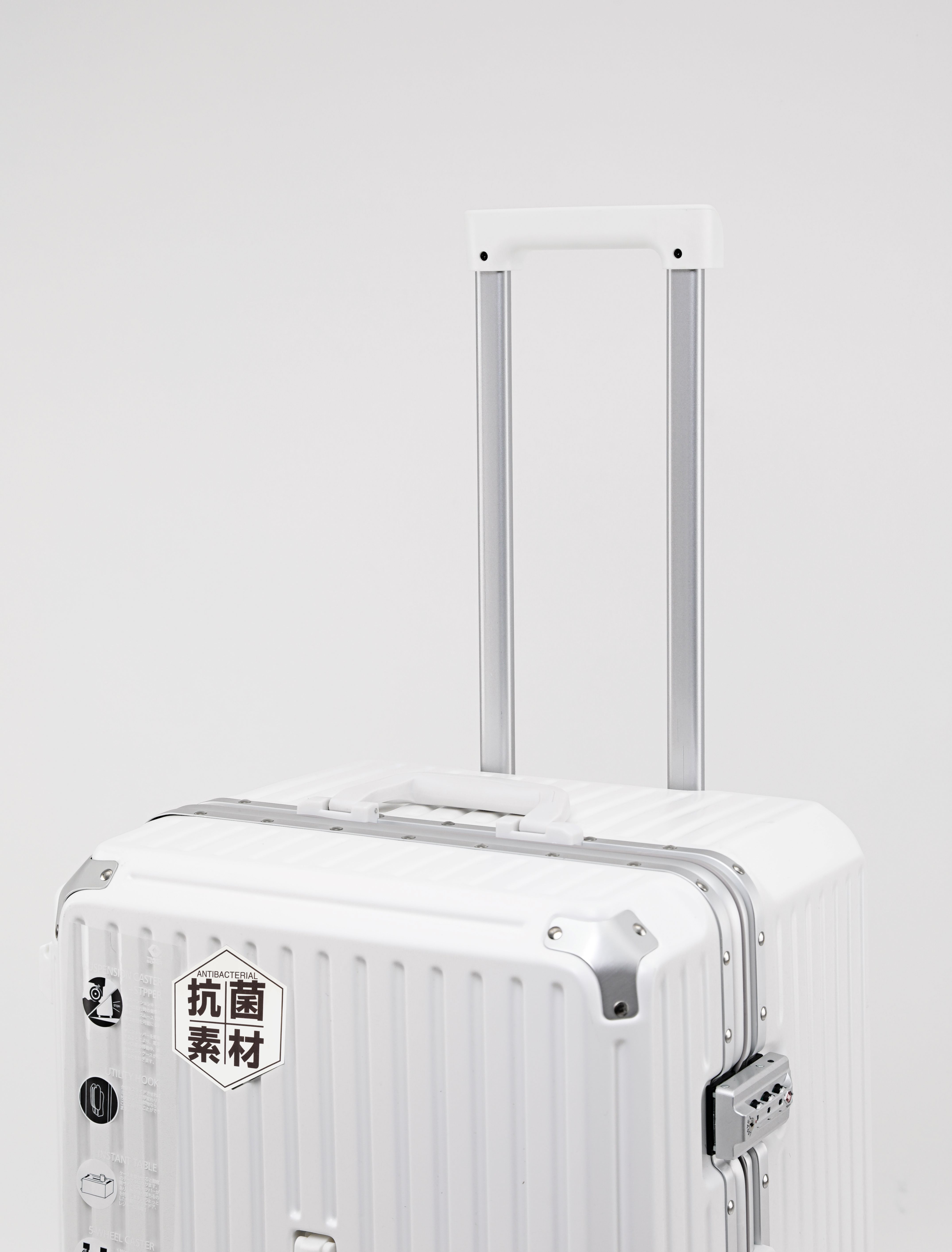Set di valigie trolley sportive eleganti e di grande capacità in ABS con portabicchieri