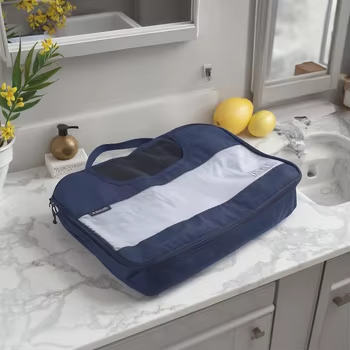 borsa da toilette portatile borsa portaoggetti in stoffa per fitness, viaggi all'aperto e deposito per affari e scarpe