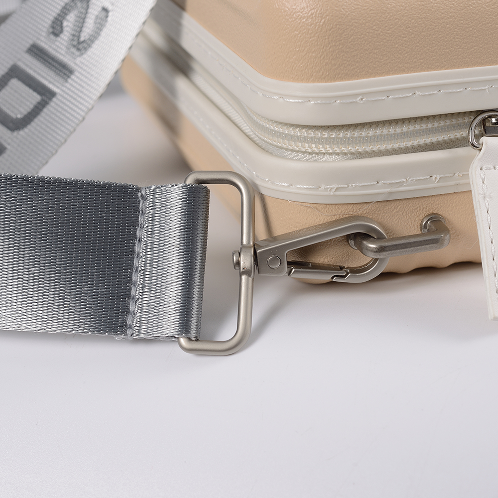 Mini custodia per trucco da 7 pollici, custodia da trasporto di alta qualità con tracolla personalizzata di alta qualità