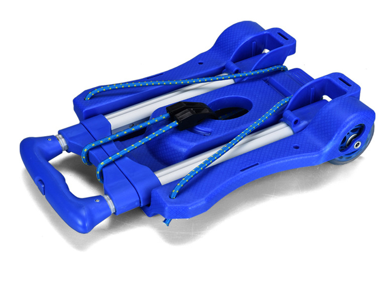 Carrello portabagagli in alluminio Ruote fisse pieghevoli di alta qualità Carrello per carichi pesanti Carrello portatile multifunzionale Carretillas