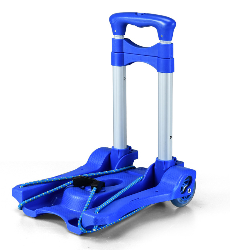Carrello portabagagli in alluminio Ruote fisse pieghevoli di alta qualità Carrello per carichi pesanti Carrello portatile multifunzionale Carretillas