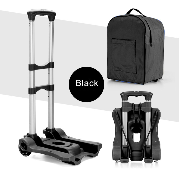 Forte supporto, nuovo elegante carrello portabagagli in lega di alluminio, rimorchio telescopico per bagagli