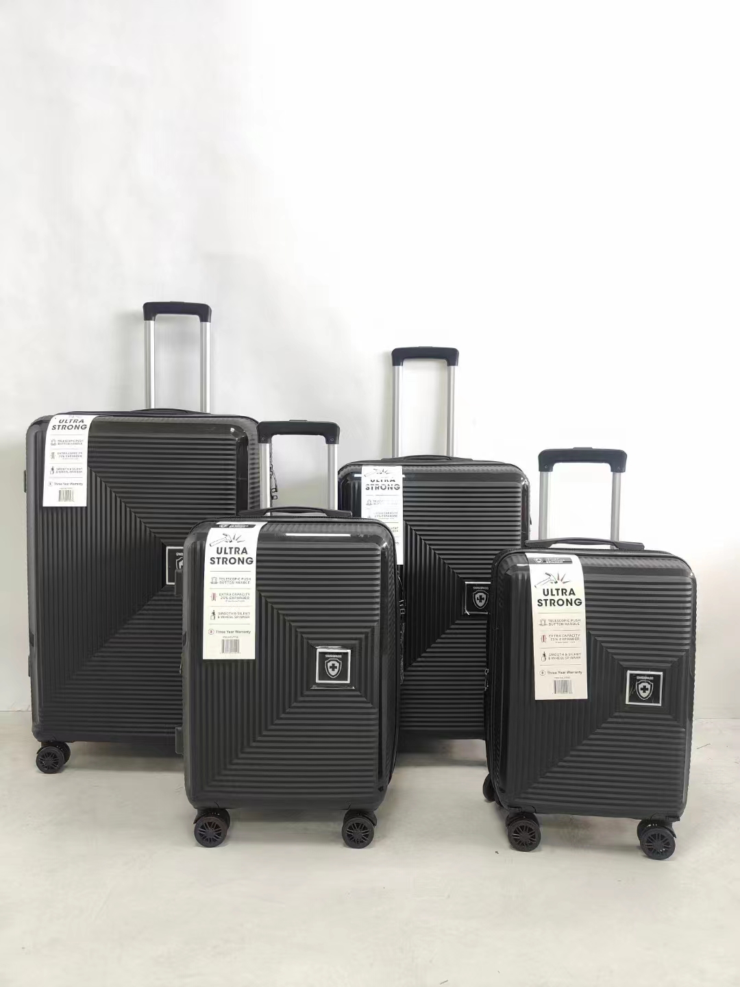 Produttore di valigie da viaggio con trolley in polipropilene PP da 4 pezzi personalizzato
