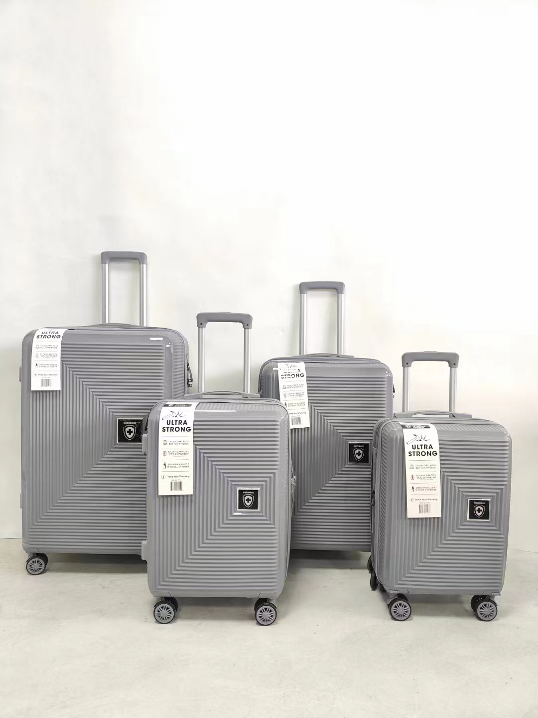 Produttore di valigie da viaggio con trolley in polipropilene PP da 4 pezzi personalizzato