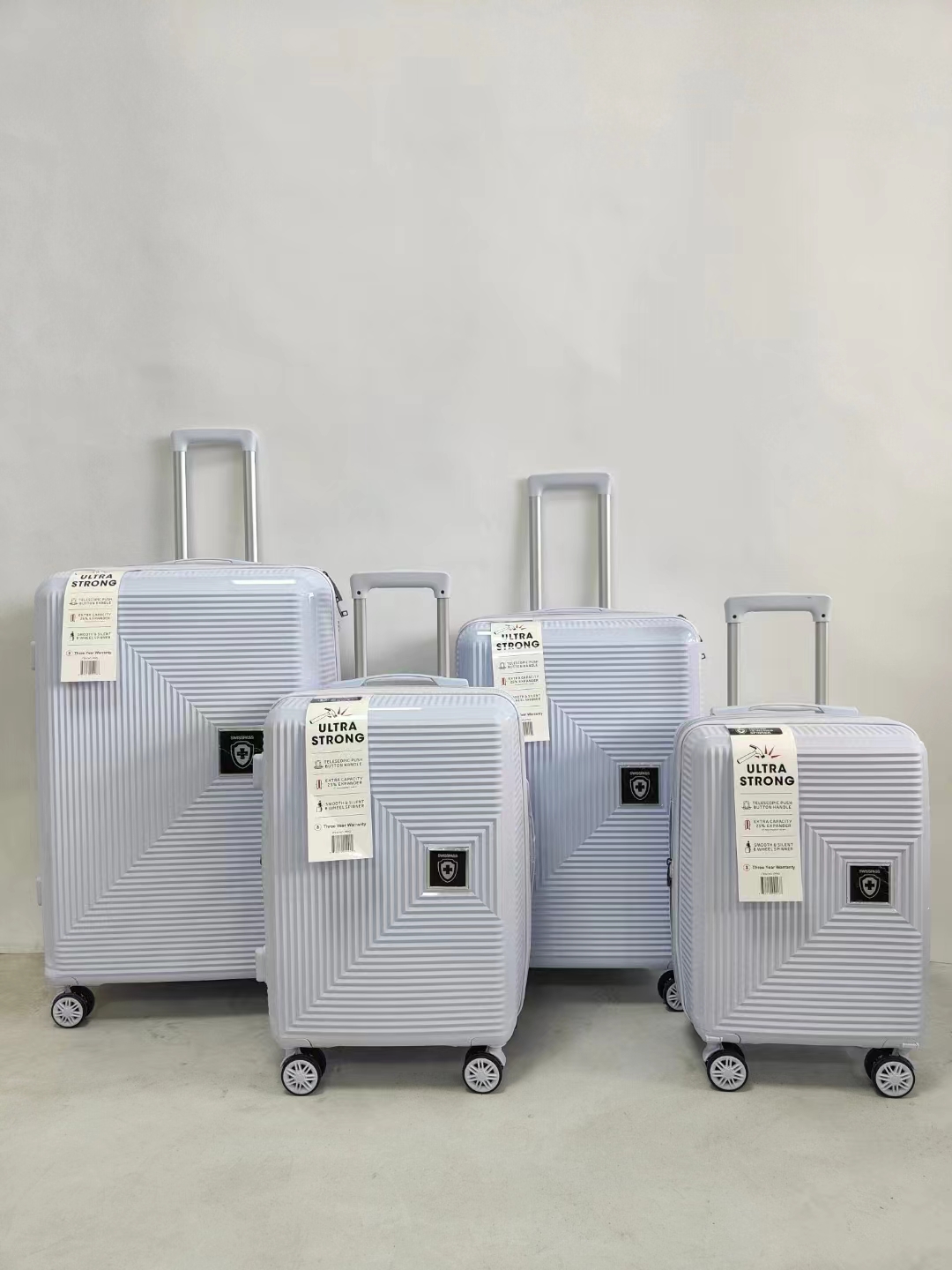 Produttore di valigie da viaggio con trolley in polipropilene PP da 4 pezzi personalizzato