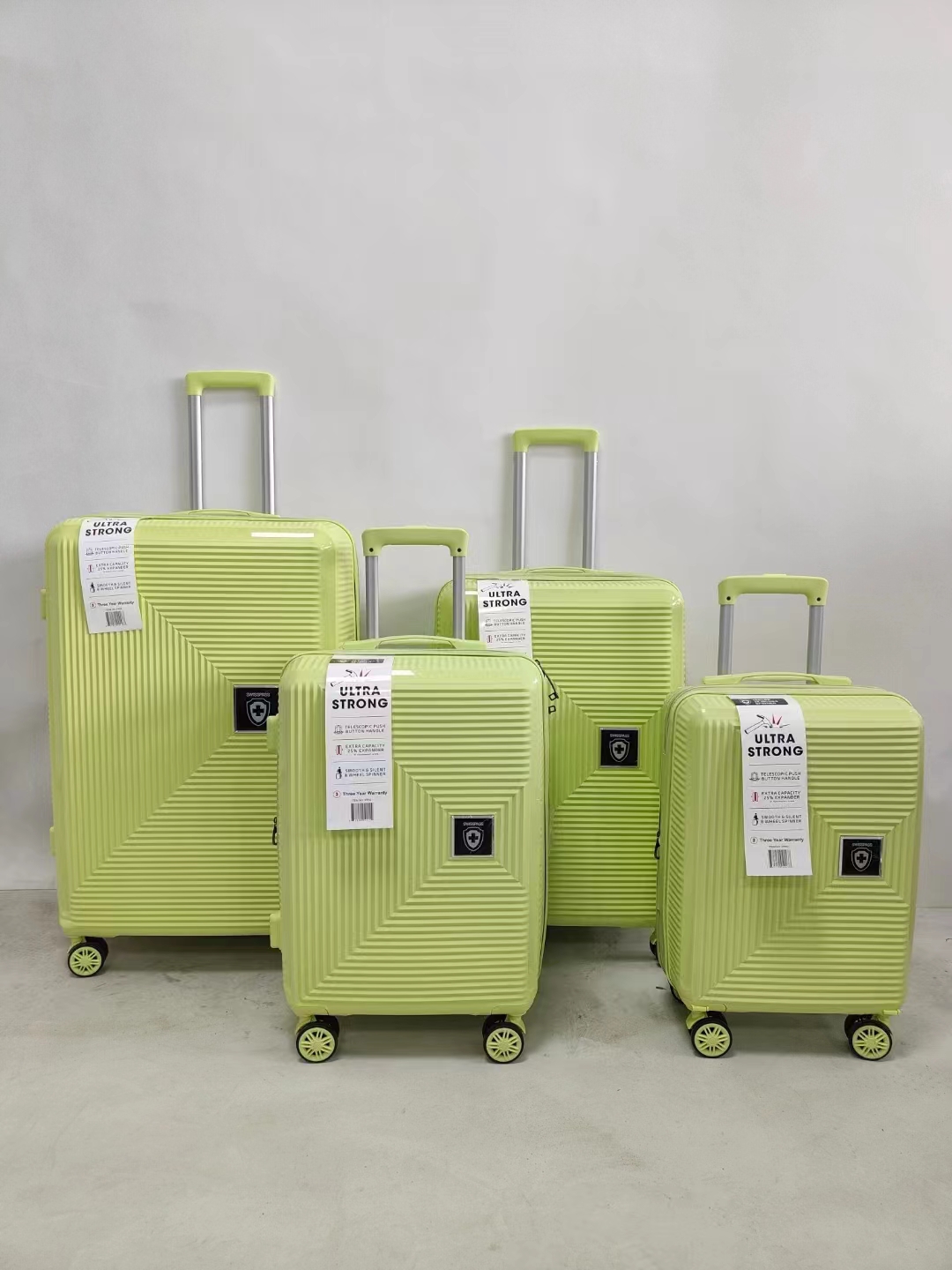 Produttore di valigie da viaggio con trolley in polipropilene PP da 4 pezzi personalizzato