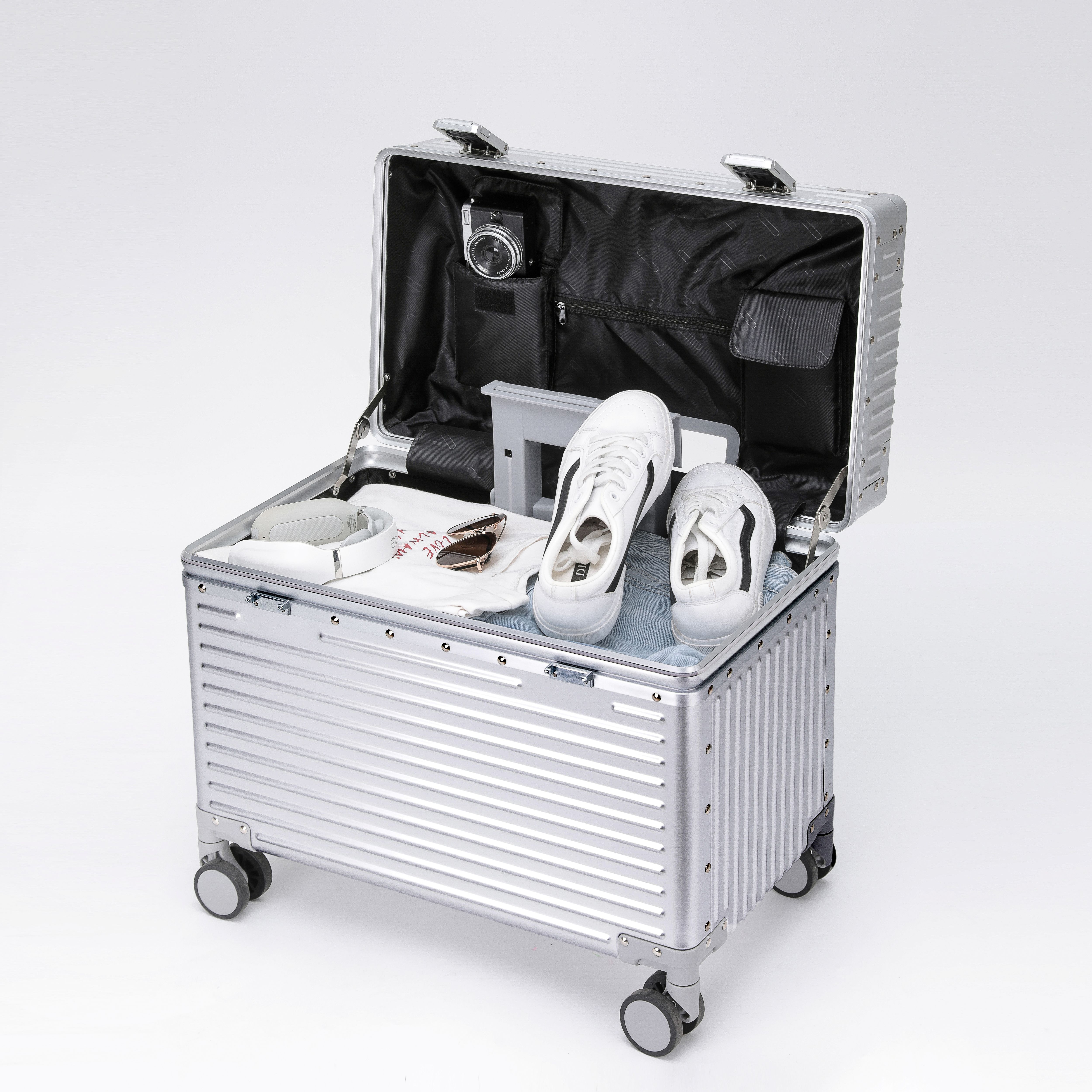 Set di valigie trolley da 2 pezzi in magnesio e alluminio